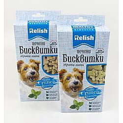 Relish Micros Fresh - Печени бисквити за куче с мента