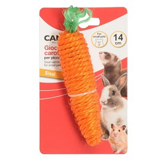 Camon Играчка морков от сезал за малки животни