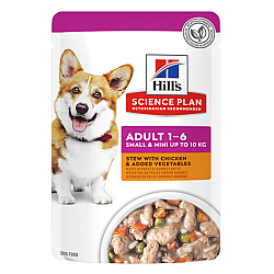 Hill's Dog Adult Small&Mini Chicken Multipack 12x80g - Пауч за кучета от малки породи с пилешко