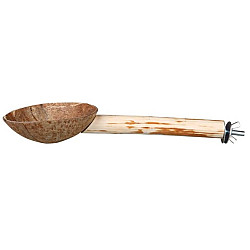 Кацалка за папагал с купичка за хранене - 25 см/Ø 18 мм