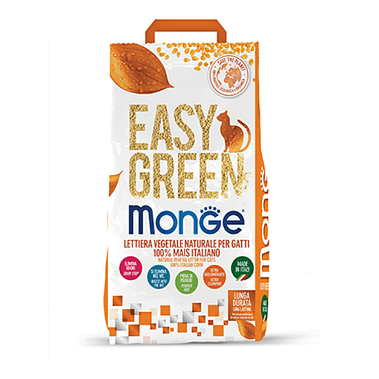 Monge Easy Green - Котешка тоалетна с царевица - 3.8 кг