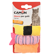 Camon - Полиестерни играчки за котка с коча билка - 8см