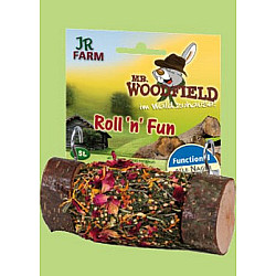 JR Farm Цилиндрично дърво с билки за гризане - Roll’n’fun 