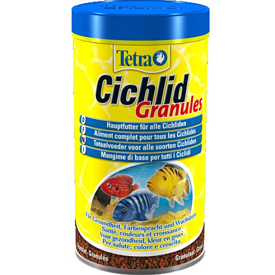 Tetra Cichlid Granules - Храна за цихлиди гранули - 500мл