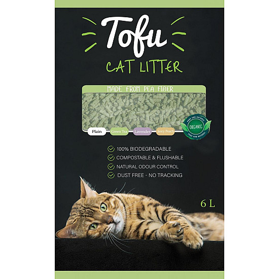 Биоразградима котешка тоалетна - с аромат на зелен чай