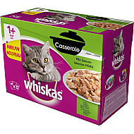 Whiskas Cat Casserole Mix - Паучове за котки в зряла възраст микс - 12х85 гр