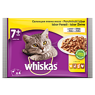 Whiskas Senior Chicken - Паучове за котки в зряла възраст с птичи ястия 4х85 гр
