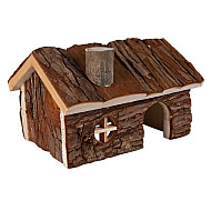 Trixie Дървена къщичка за хамстери и морски свинчета - 15Х11Х12 см