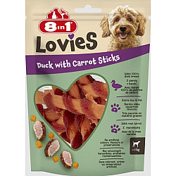 8in1 Lovies - Пръчици с патешко месо и моркови