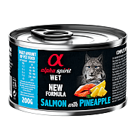 Alpha Spirit Cat Salmon and Pineapple - Консерва за котки със сьомга и ананас - 200гр Alpha Spirit Cat Salmon and Pineapple - Консерва за котки със сьомга и ананас - 200гр