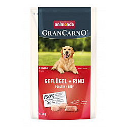 GranCarno Senior Dog Chicken and Beef - суха храна за възрастни кучета, с птиче и говеждо