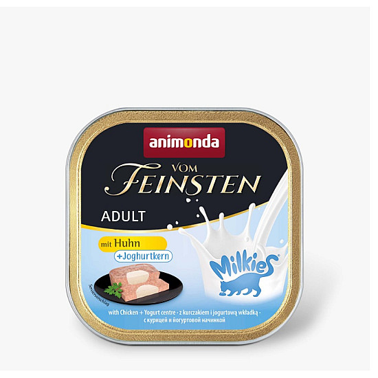 Vom Feinsten Adult Cat Chicken and Yogurt Centre - Пастет за котки с пилешко месо и йогурт пълнеж - 100 гр