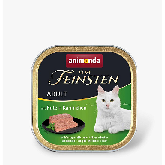 Vom Feinsten Classic Adult Cat Turkey and Rabbit - Пастет за котки с пуйка и заек - 100 гр
