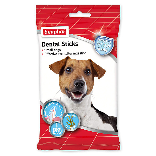 Beaphar Dental Sticks Small - Дентални пръчки за свеж дъх и чисти зъби - 7 бр