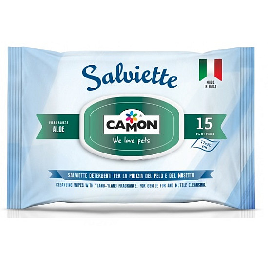 Антибактериални почистващи кърпички за очи за кучета и котки - Camon