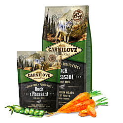 Carnilove Adult Dog Duck - Пълноценна, суха храна за кучета с патешко и фазан