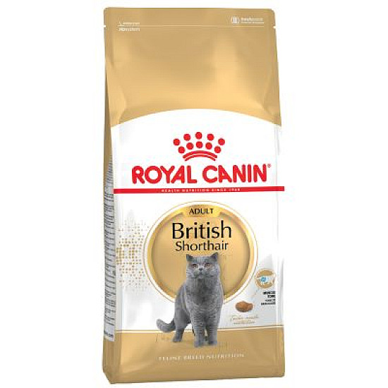 Royal Canin British Shorthair Adult - Пълноценна суха храна за британски късокосмести котки в зряла възраст над 12 месеца