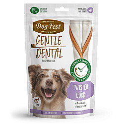 Dog Fest Twister with Duck - Дентални лакомства за кучета от едри породи с патица