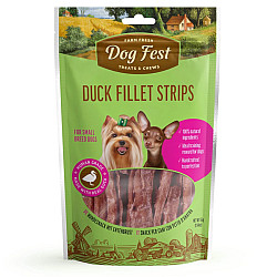 Dog Fest Duck Fillet Strips Mini - Лакомства от патешко месо за кучета от малки породи
