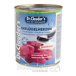 Dr.Clauder`s Selected meat geflugelherzen - сърца /pre biotics/-400 gr