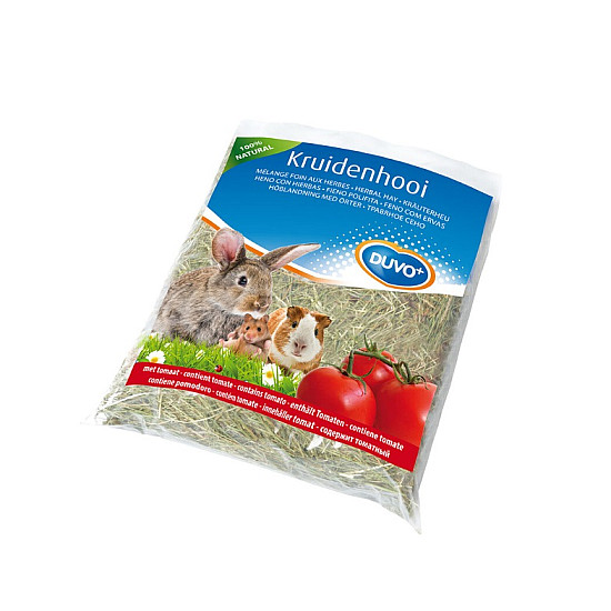 Duvo - Сено за гризачи с домат - 500 гр