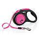 Flexi Classic Neon Pink - Автоматичен повод за кучета - лента, светлоотразителен, розов, 5 м