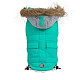 Freedog Pooch Coat Turquoise - Непромокаемо яке за кучета с качулка, тюркоаз