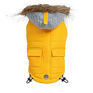 Freedog Pooch Coat Yellow - Непромокаемо яке за кучета с качулка, жълто