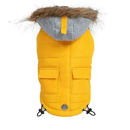 Freedog Pooch Coat Yellow - Непромокаемо яке за кучета с качулка, жълто