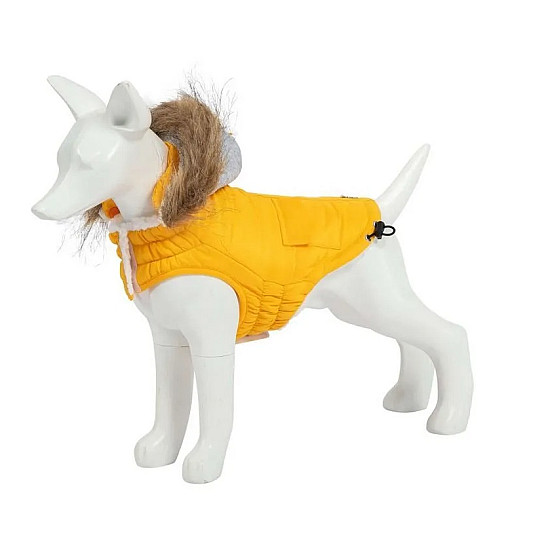 Freedog Pooch Coat Yellow - Непромокаемо яке за кучета с качулка, жълто
