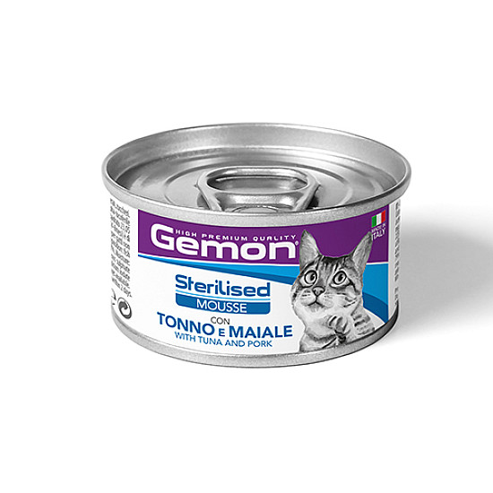 Gemon Cat Adult Mousse Tuna and Pork - Мус за котки с риба тон и свинско