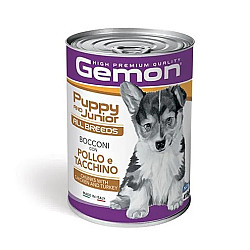 Gemon Puppy and Junior Chicken and Turkey  415g - Консерва за малки кученца на възраст от 2 до 10 месеца