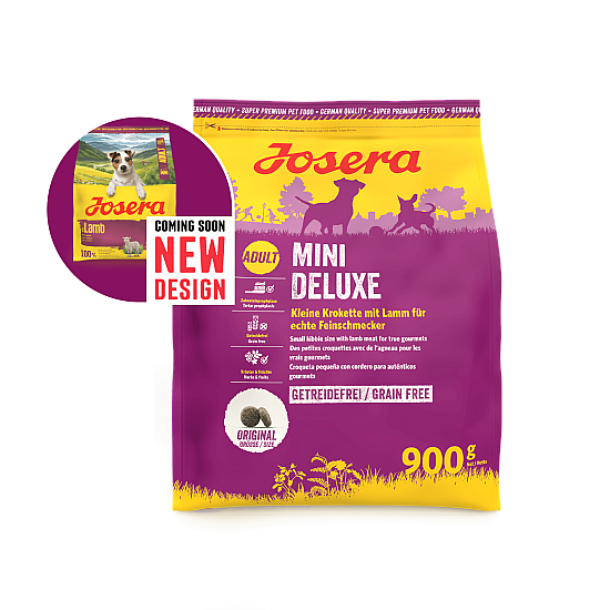 Josera Mini Dog Mini Deluxe with Lamb - пълноценна храна с агнешко месо за израснали кучета от дребни породи