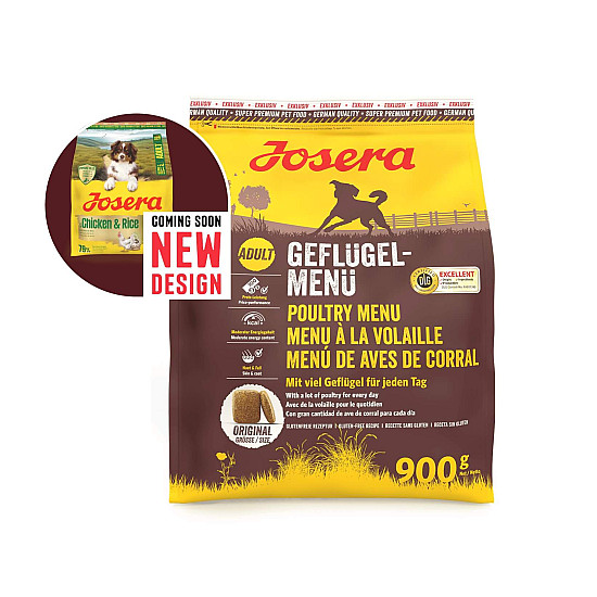 Josera Dog Adult Poultry Menu - Суха храна за средноактивни кучета с пилешко