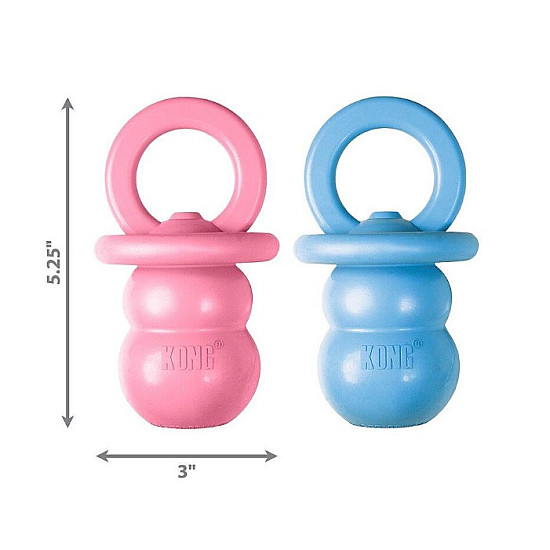 KONG Puppy Binkie - Гумен биберон със звук за подрастващи кученца