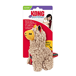 KONG Softies Buzzy Lama - Играчка за котки със звук и котешка трева