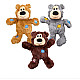 KONG WIld Knots Bears - Плюшено мече за куче с въжен скелет за дълги игри