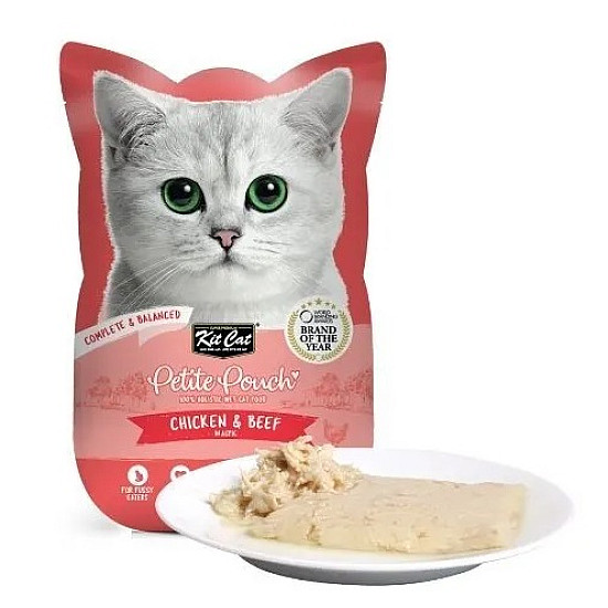 Kit Cat Pouch Chicken and Beef - Пауч за котки с пиле и говеждо