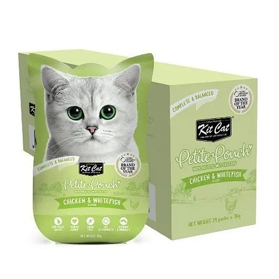 Kit Cat Pouch Chicken and White Fish - Пауч за котки пиле и бяла риба
