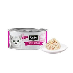 Kit Cat Toppers Chicken and Prawn - Допълваща храна за котки с пиле и скариди в желе