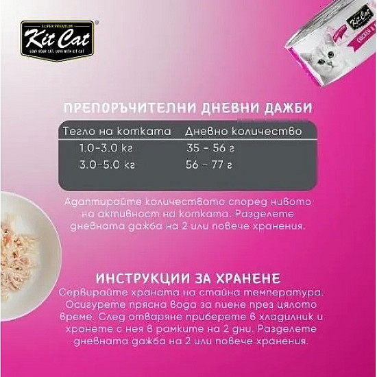 Kit Cat Toppers Chicken and Prawn - Допълваща храна за котки с пиле и скариди в желе