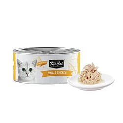 Kit Cat Toppers Tuna and Chicken - Допълваща храна за котки с риба тон и пиле в желе