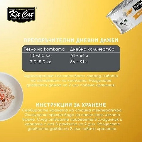 Kit Cat Toppers Tuna and Chicken - Допълваща храна за котки с риба тон и пиле в желе