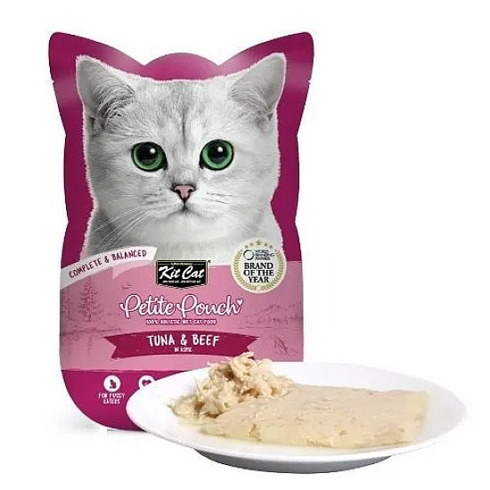 Kit Cat Pouch Tuna and Beef - Пауч за котки с риба тон и говеждо