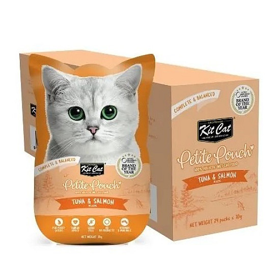 Kit Cat Pouch Tuna and Salmon - Пауч за котки с риба тон и сьомга