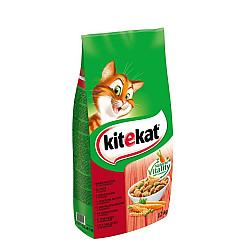 Kitekat Гранули говеждо месо и зеленчуци за котки 12 кг