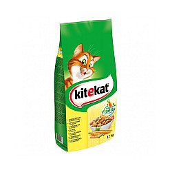 Kitekat Гранули пилешко месо и зеленчуци за котки