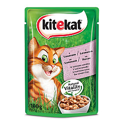 Kitekat Пауч със сьомга за котки 100 гр
