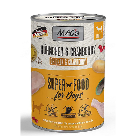 Mac’s Dog Chicken and Cranberry - Консерва за куче с пиле и червени боровинки