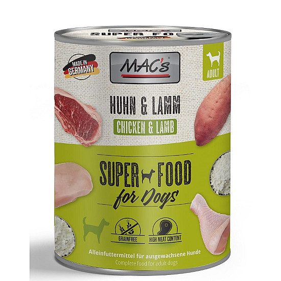 Mac’s Dog Chicken and Lamb - Консерва за куче с пилешко, агнешко и сладък картоф